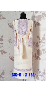 Заготовка під вишивку "Сукня жіноча СЖ Л 169" з поясом 