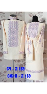 Заготовка під вишивку "Сукня жіноча СЖ Л 169" з поясом 