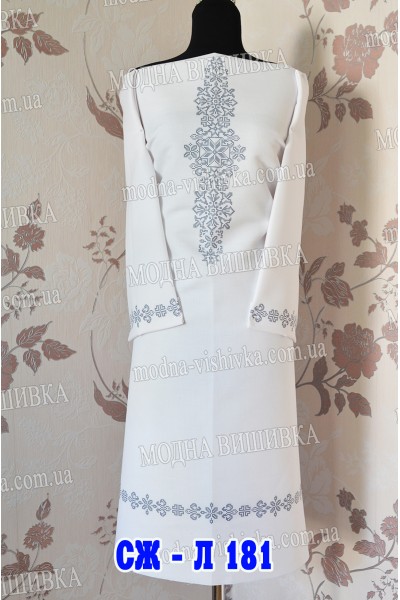 Заготовка під вишивку "Сукня жіноча СЖ Л 181"